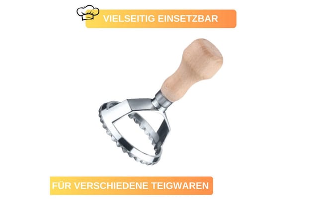 Thiru Ravioliform - Ravioli-Ausstecher - verschiedene Formen - Teigrad