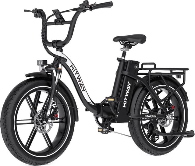 HITWAY E-Bike Faltrad 20*4,0 zoll Elektrofahrrad mit 48V18Ah Akku bis 70-140km, 7 Gang shimano shimano Schaltwerk, Kettenschaltung, Heckmotor, 864 Wh, Pedelec E Mountainbike mit StVZO APP NFC