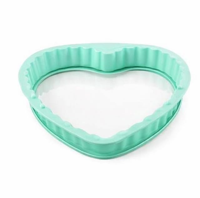 Kaiser24 Backform Herz Backform Silikon mit Glasboden – Liebevoll backen & servieren