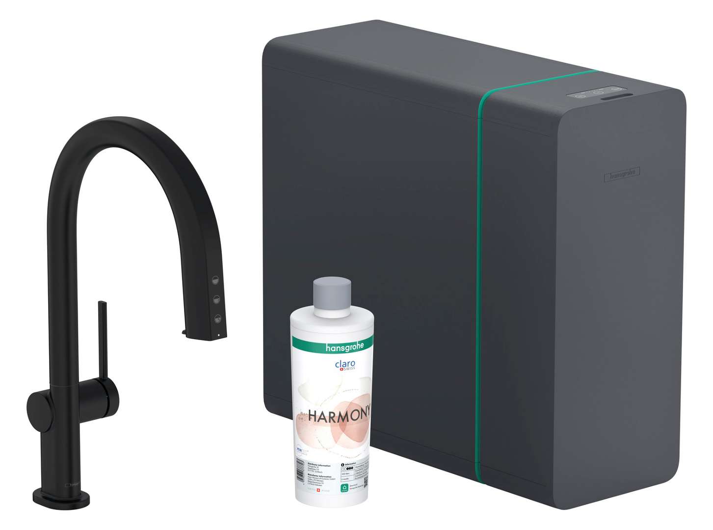 Hansgrohe Aqittura M91 - Spültischarmatur Mit Ausziehbarem Auslauf, Sodasystem, Sbox Lite, Mattschwarz 76838670