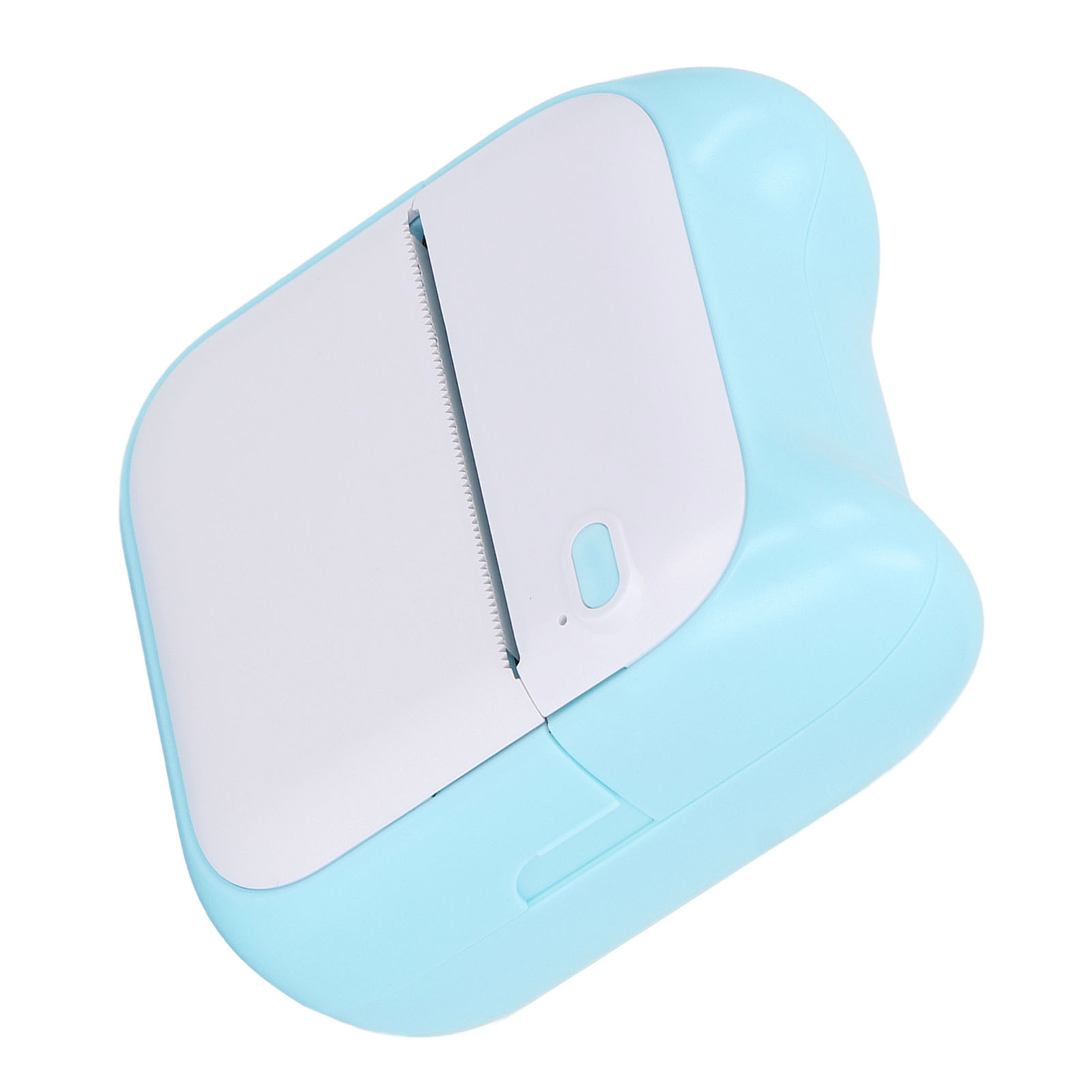 Mini-taschendrucker Mit 5 Papierrollen, Bluetooth-drucker, Thermodrucker Für Etiketten, Fotos, Notizbücher, Blau.
