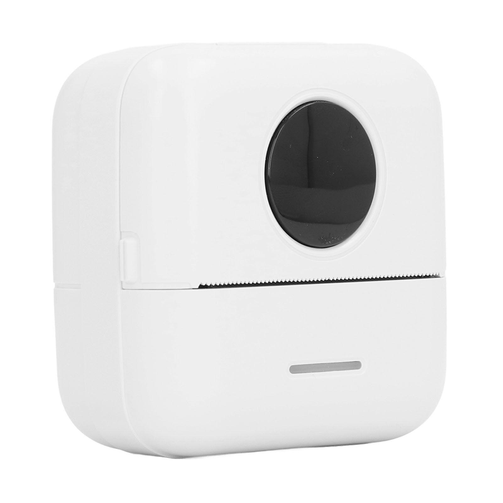 Taschenthermodrucker Mit Bluetooth, Kabellos, Smart, Mini, Tragbar, Für Etiketten, Aufkleber, Quittungen, Notizen, Tintenloser Druck, Weiß