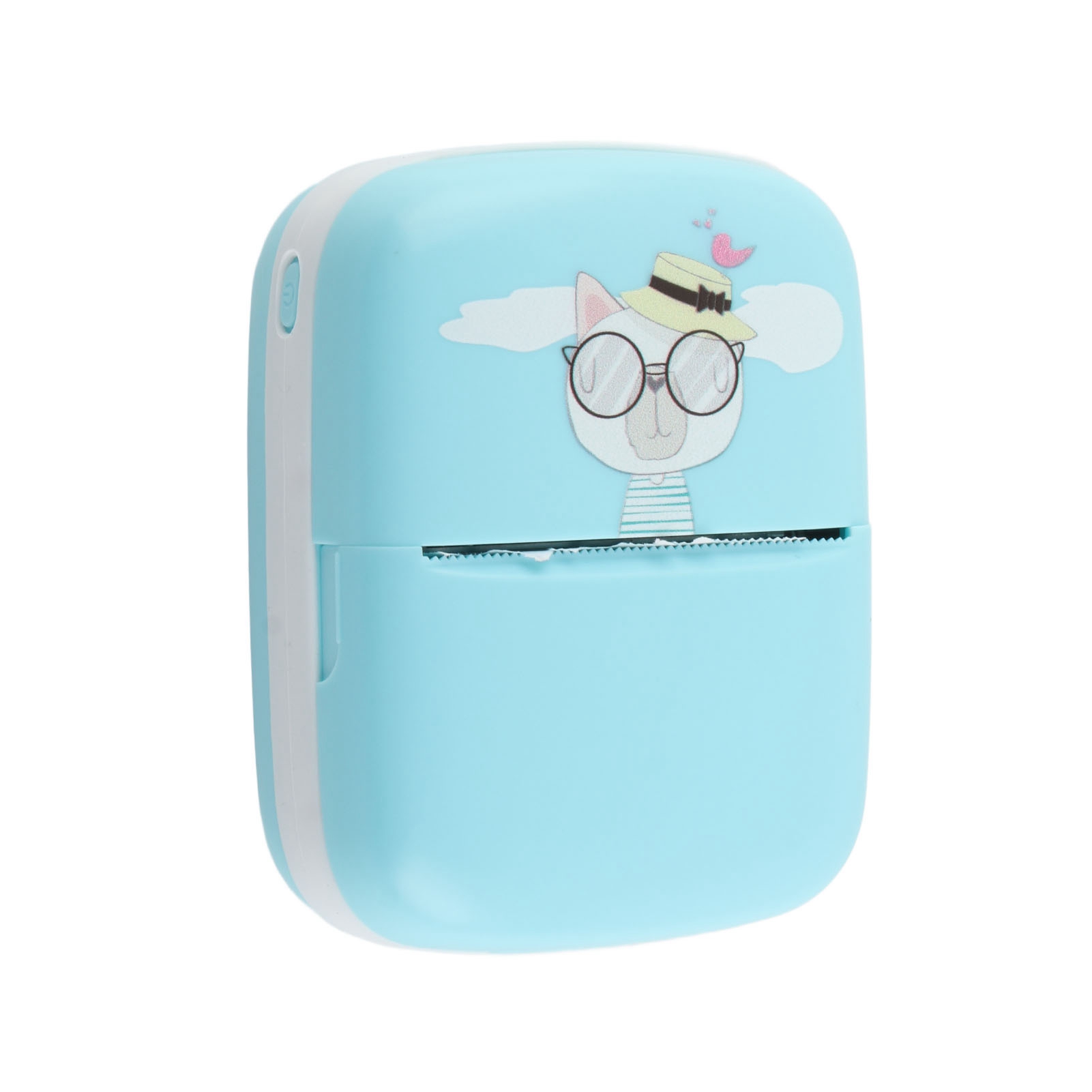 Mini-thermodrucker Im Taschenformat (hd, Bluetooth, Tintenlos) Für Studenten, Blau