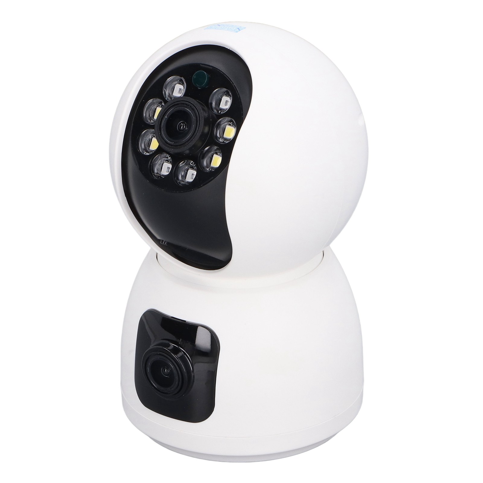 Kabellose Dual-objektiv-überwachungskamera (1080p) Mit Gegensprechfunktion, Babyphone Und Wlan-fernbedienung Für Den Innenbereich
