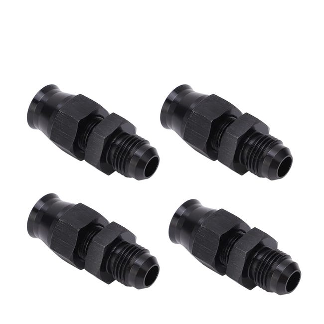 An6-außengewinde-adapter Aus Aluminiumlegierung Mit Messinghülse Für Flüssigen Dieselkraftstoff (5/16 Zoll), 4 Stück
