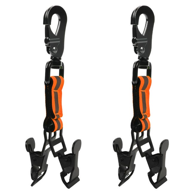 Feuerwehrhandschuhclips, 2 Stück Handschuhhalter, Handschuhclips, Arbeitshandschuhclips Mit Karabinerhaken, Geeignet Zum Aufhängen Von Handschuhen Und Helmen (orange)