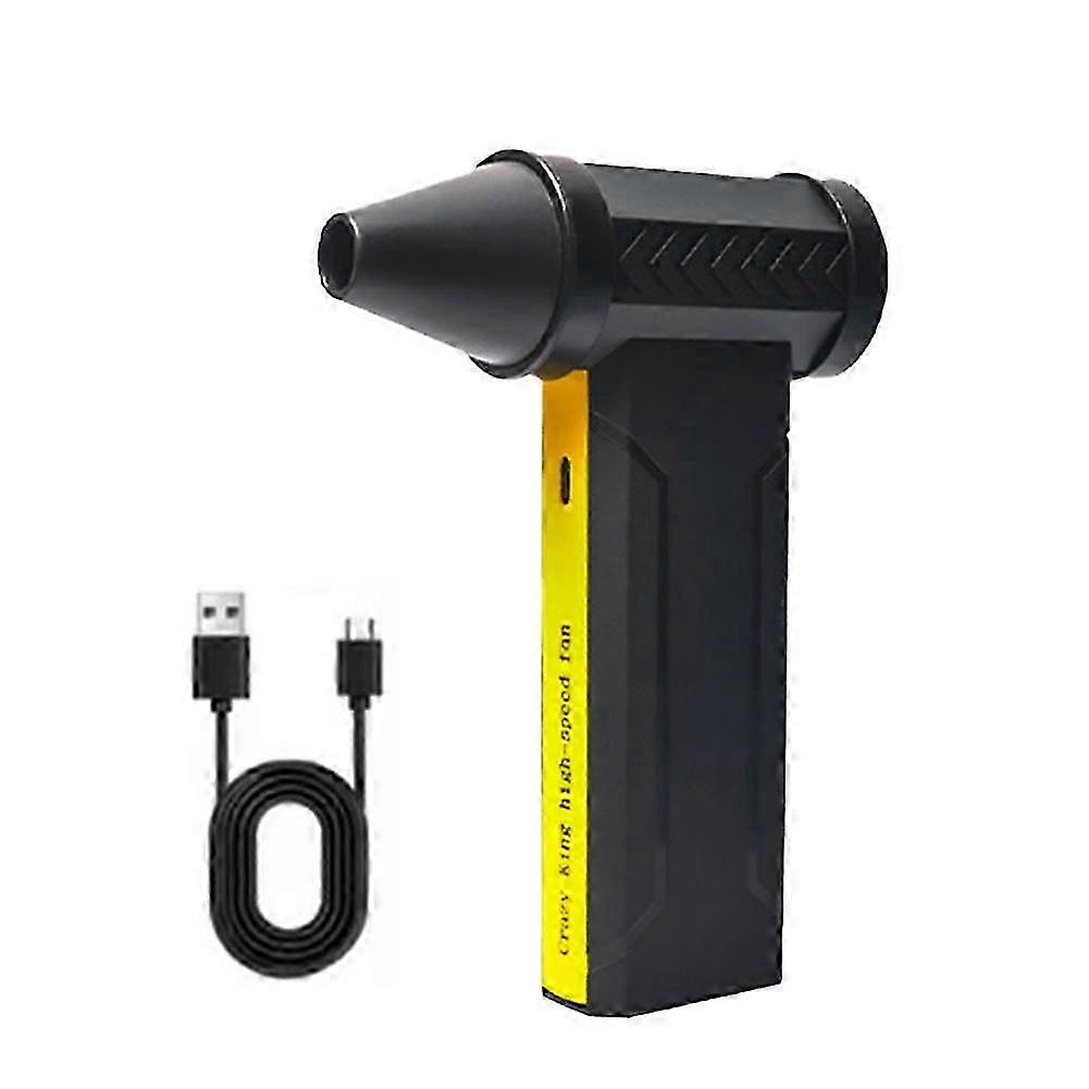 Elektrischer Luftbläser Turbo Jetfan 160000 U/min Bürstenloser Motor Turbo-ventilator Usb-wiederaufladbar Leistungsstarker Luft- Und Staubbläser, C Jh3 Schwarz