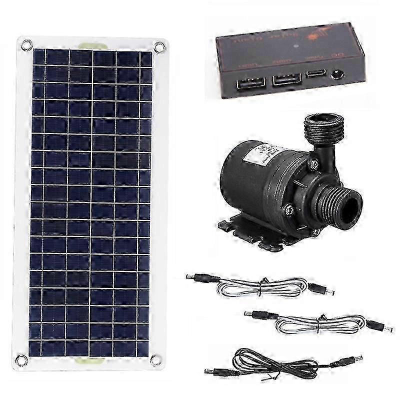 Solarpumpe 12v Dc, 50w Leistung Für Gartenbrunnen Und Bewässerung Mit 800 Litern/stunde Fördermenge Und Geringem Geräuschpegel