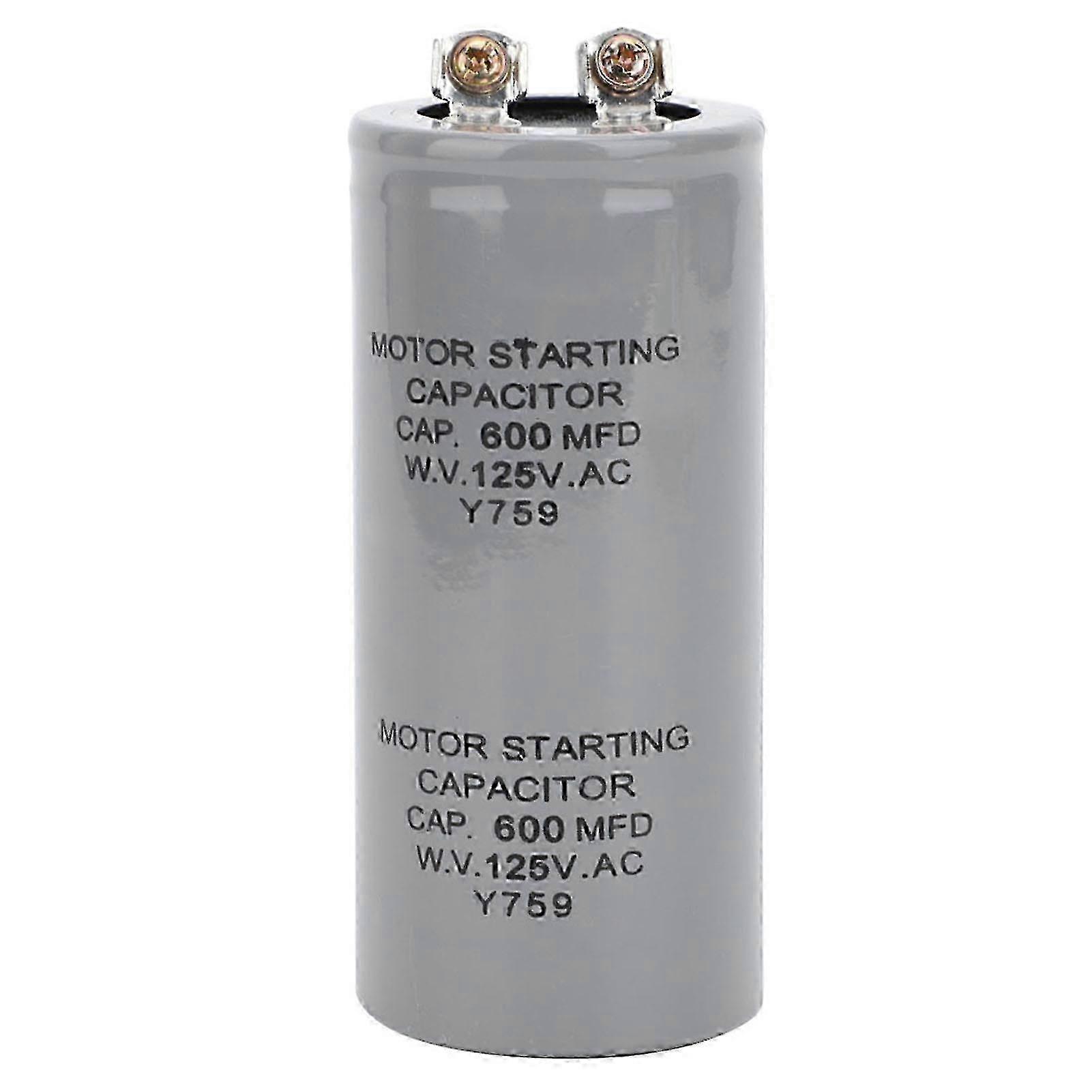 Cd60 Anlaufkondensator Für Motoren, 600 Μf, 125 V Ac, Abmessungen 43 X 102 Mm