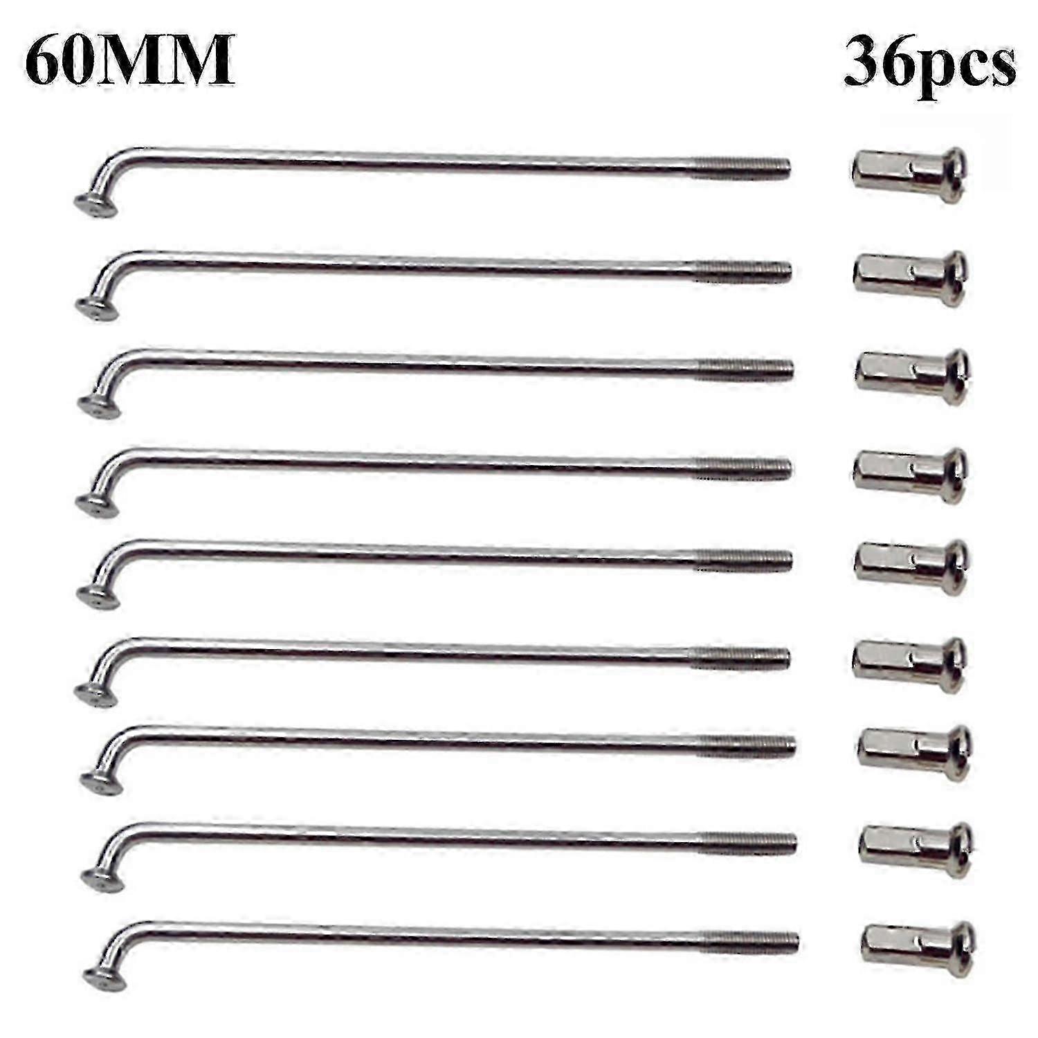36 Stück Fahrradspeichen, Langlebig, Multifunktional, Leicht, Für Mountainbikes 60 Mm