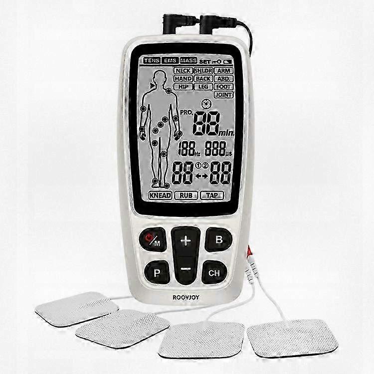 Roovjoy R-c4a Massagegerät Und Elektrostimulator Zur Linderung Von Muskelschmerzen Und Zur Entspannung