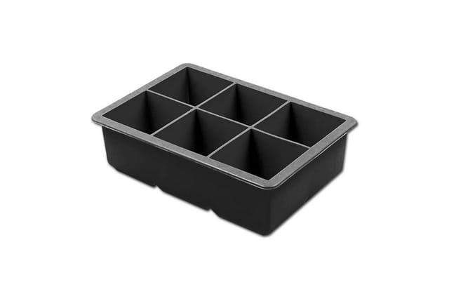 Moritz & Moritz Eiswürfelform XL Eiswürfelform Eiswürfelbereiter Jumbowürfel Form, (1-tlg), Silikon für 6 Eiswürfel 4,6 x 4,6 cm