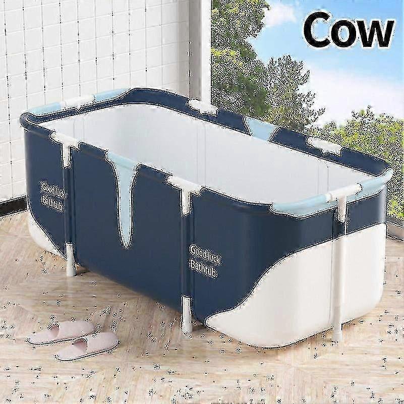 135 Cm Lange, Tragbare, Faltbare Badewanne, Großer Badewanneneimer, Isoliert, Badewanne Für Erwachsene, Kinder, Schwimmbadbadewanne Kuh