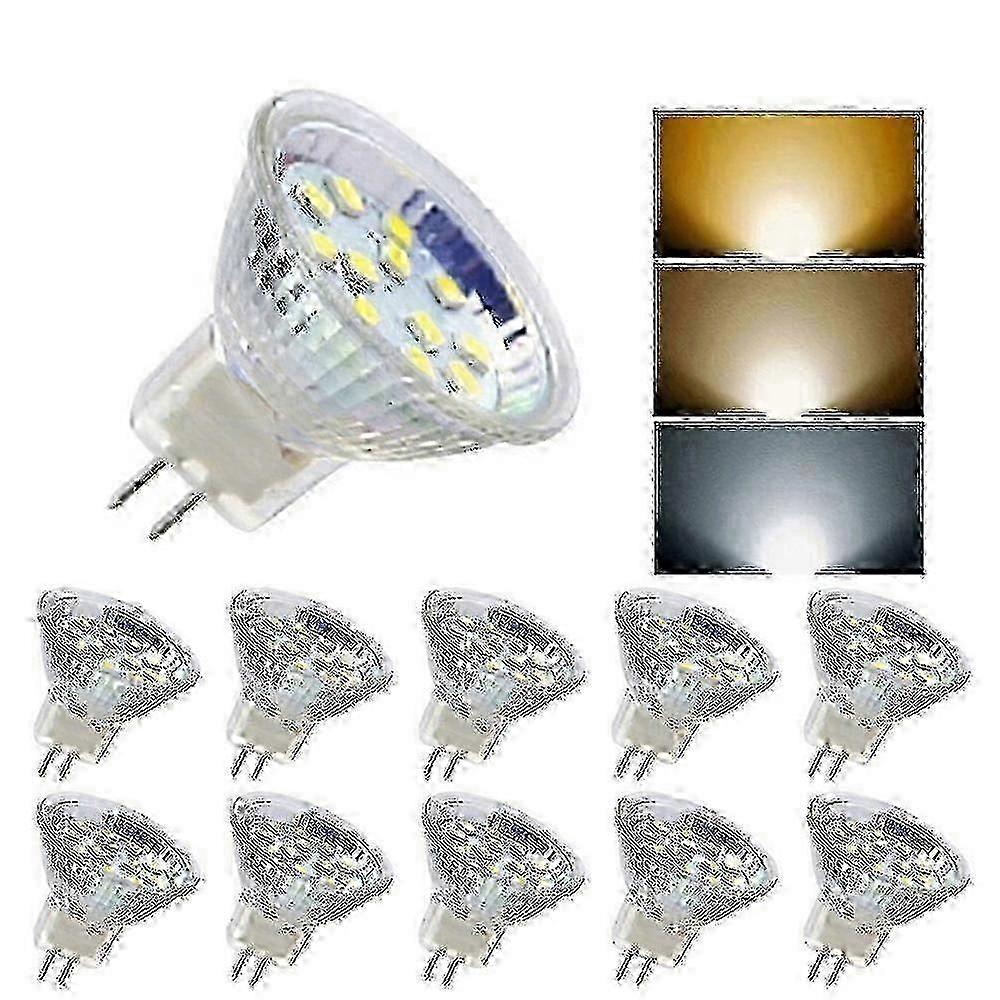 10er-pack Mr11 Gu4 Led-lampen, 3 W/5 W, Ac/dc 12–24 V, Dimmbare Strahler Für Küche Und Vitrine, 3000–6000 K Warmweiß/kaltweiß Warmweiß 5 W