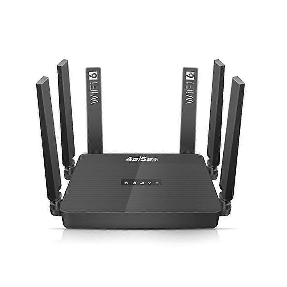 4g/5g/lte-mobilfunk-wlan-6-router Mit Sim-kartensteckplatz Und Akku, Unterstützt Bis Zu 32 Benutzer, Wlan-router Für Den Europäischen Markt Schwarz
