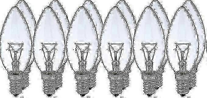 12er-packung 40w E14 Kerzenförmige, Klarweiße, Klassische Glühlampen