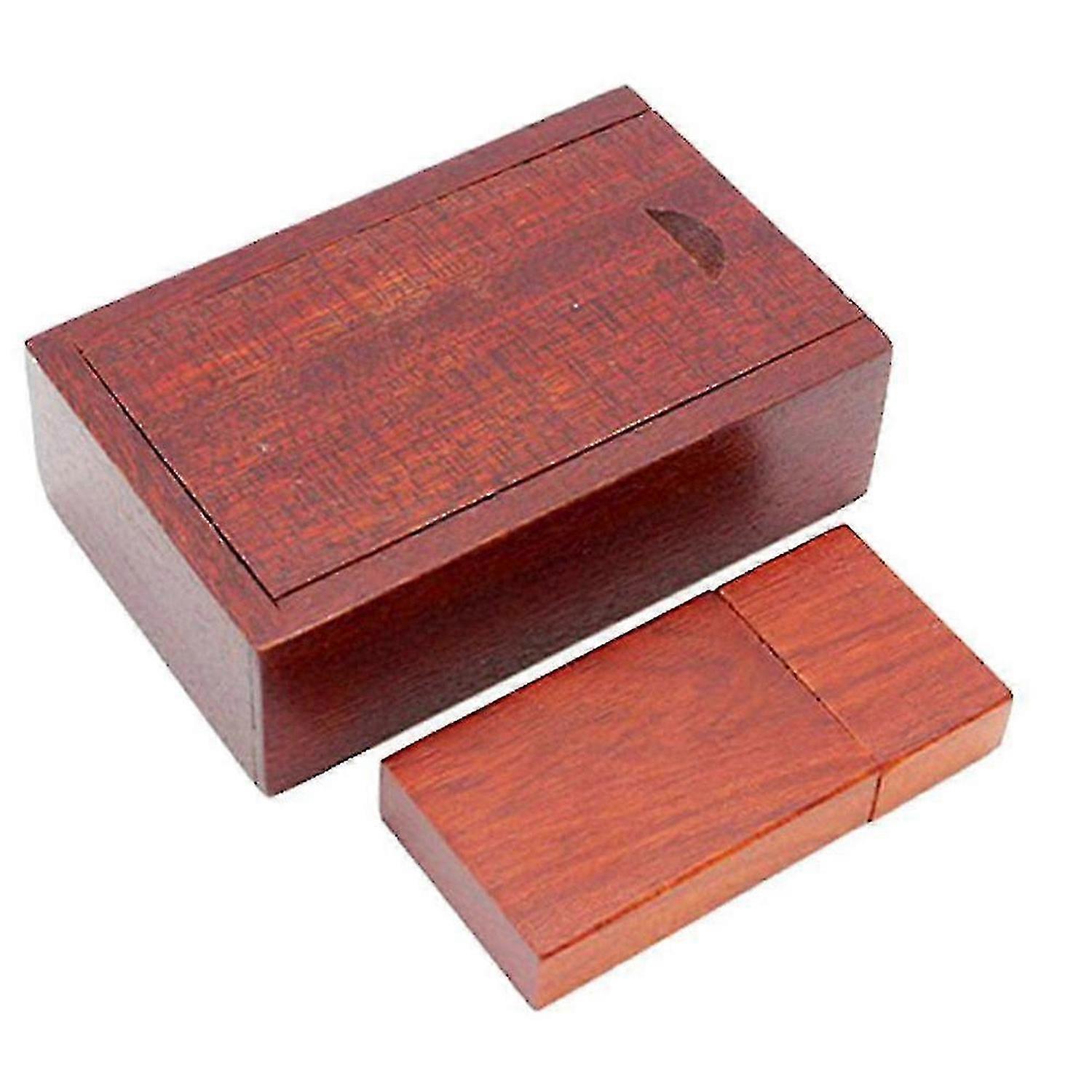 25-26 Mini-usb-sticks (4-32 Gb) Aus Holz, Verziert Mit Einem Geschnitzten Holzgehäuse, Geschenkbox