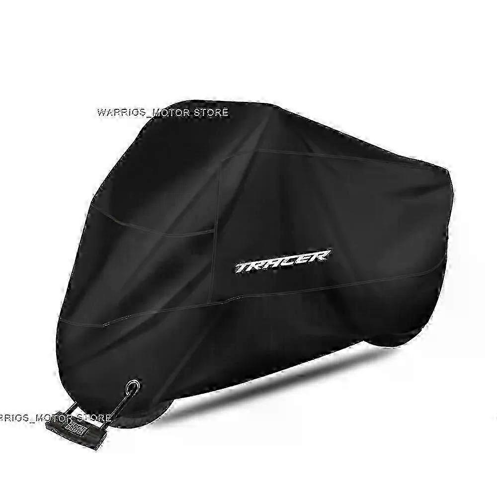 Wasserdichte Motorradabdeckung Für Yamaha Tracer 900gt 700 900 Tracer700gt - Uv-schutz, Staubdicht, Schneesicher Schwarz M Für 160 Cm
