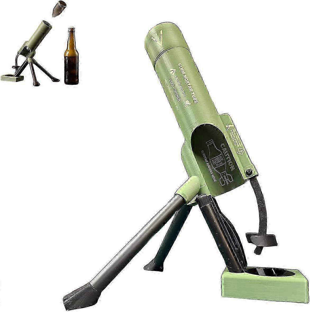 Robuster Bierflaschenöffner In Mörserform, Taktischer Kronkorkenwerfer Mit Freihändiger Druckfunktion, Ideal Für Barzubehör 3 Stück