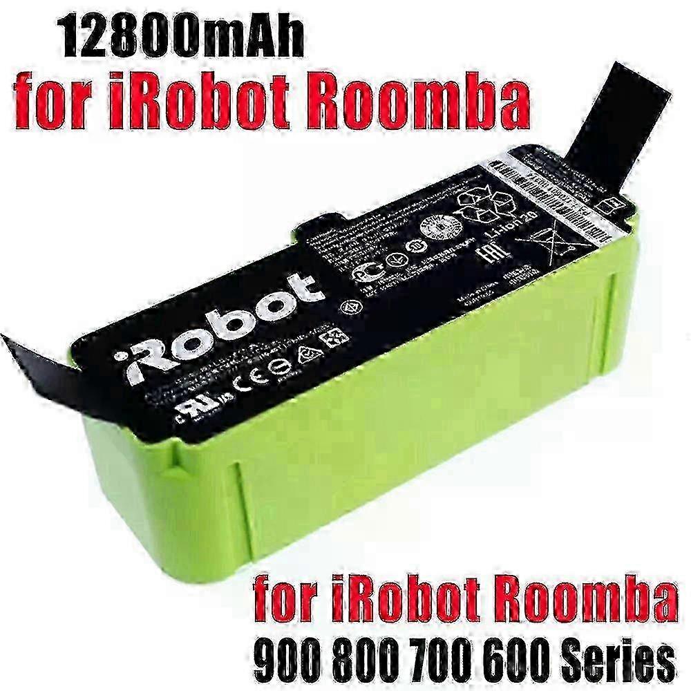 Con 14,4v 12800mah Li-ionen-akku Für Irobot Roomba Reinigungsroboter 900 800 700 600 Serie 960 980 981 965 895 890 860 695 692 690 680 675 5200 Mah