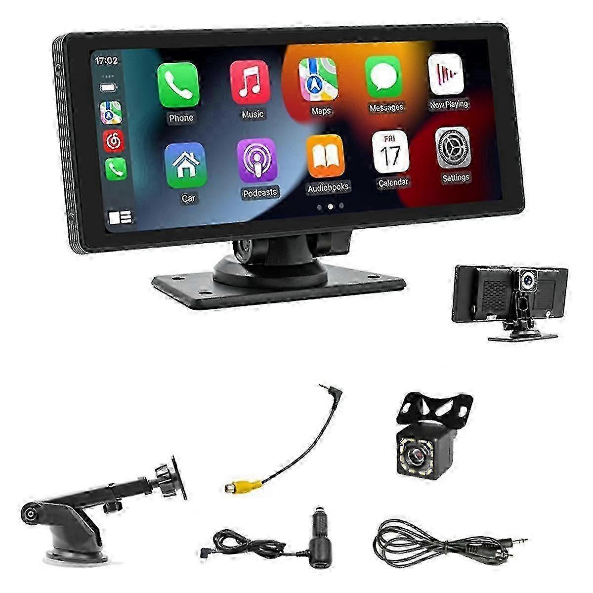 Tragbares Kabelloses Carplay-autoradio Mit Dashcam (portable Wireless Carplayxnsa)