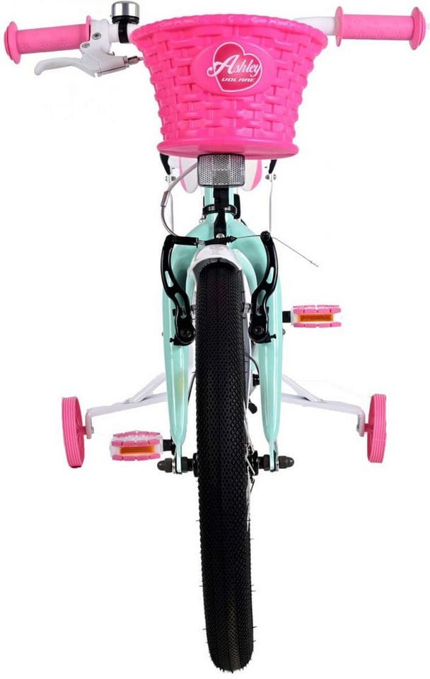 T&Y Trade Kinderfahrrad 18 Zoll Fahrrad Kinder Mädchen Fahrrad Mädchenfahrrad Rad Ashley 31836, 1 Gang, Rücktrittbremse, Gepäckträger, Stützräder, Korb, Seitenständer