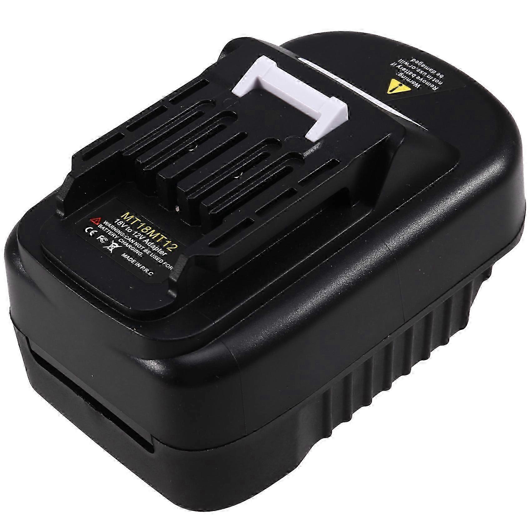 Adapter Von Makita 18v Auf 12v Akku Für Makita 12v Akku-werkzeuge Bl1016, Bl1021b, Jh3 Schwarz