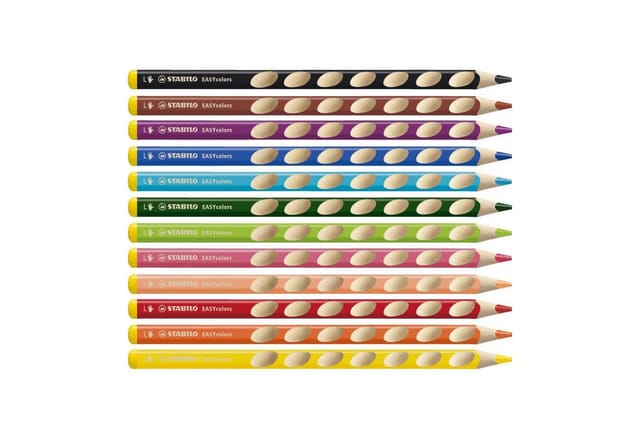 STABILO Buntstift STABILO EASYcolors - ergonomischer Dreikant-Buntstift - 12 Stück -