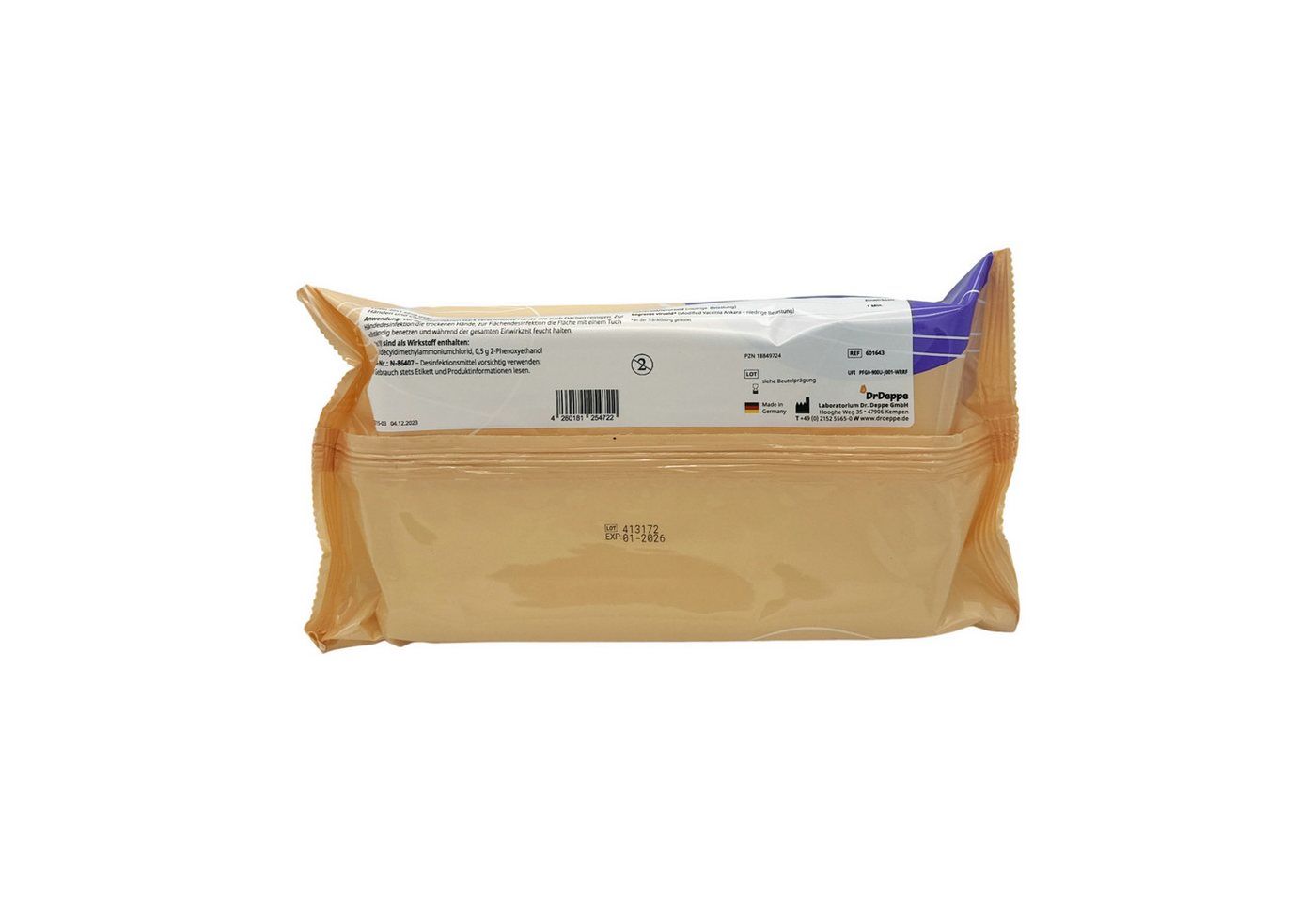 Dr.Deppe Lotio 2in1 - Desinfektionstücher - Flowpack Reinigungstücher (Cellulose) Bild 2
