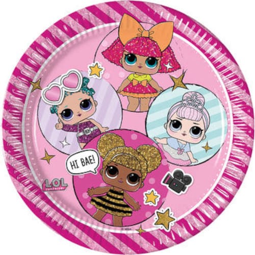 Procos Pappteller Pappteller LOL Glitterati Ø23cm/8Stk. FSC