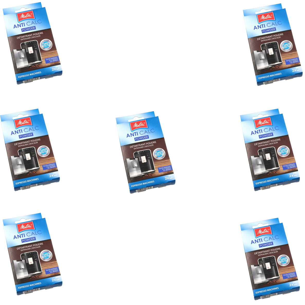 Ersatzteil - Set Von 7 Schnell-entkalkern (pulver) Bistro 2x 40gr - -