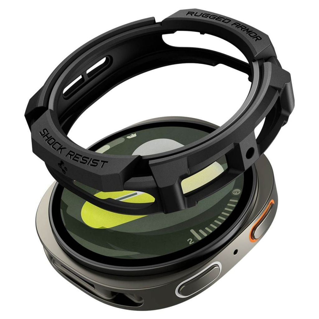 Funda Spigen Rugged Armor Para Samsung Galaxy Watch 8 De 40 Mm - Negra
