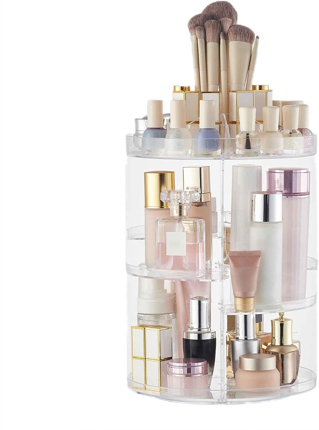 Rotating Makeup Organiser, Crystal Clear 232330cm