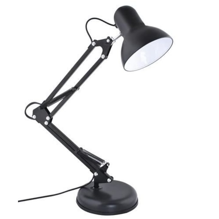 Schreibtischlampe Mit Ständer, Schwarz, Maximale Leistung 60 W, E27-fassung