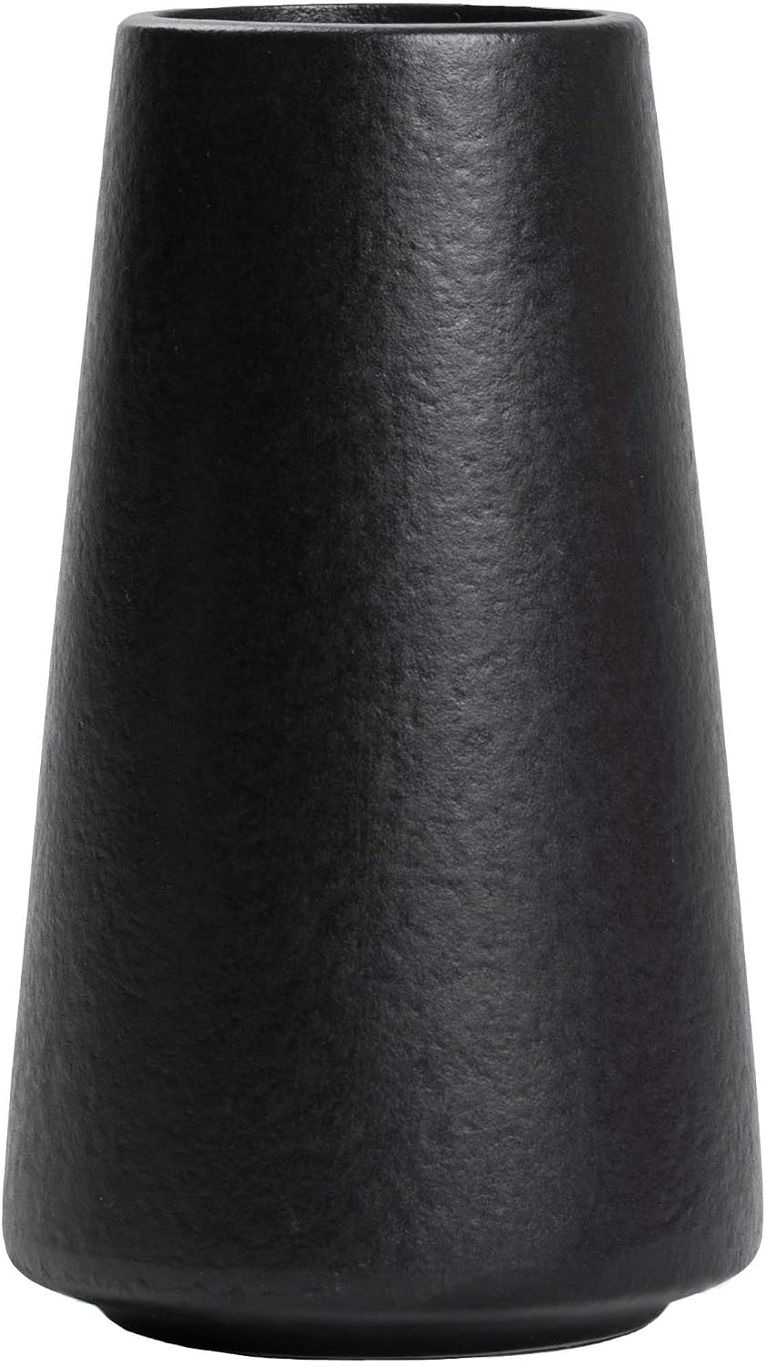 Vase Schwarz - Vase Schwarz Matt, Schwarze Vases, 15cm Keramikvase, Boho Vases Für Pampasgras, Blumenvase Schwarze Deko,tischdeko Schwarz