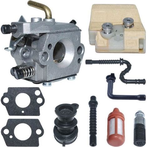 Carburateur - Pour Tronçonneuse Ms260 Ms240 - Compatible Références 11211200611 11211201612 11231412200 - Lot Complet Avec Filtres Et Joints