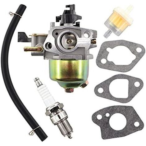 Vurahome - Carburateur Jiont Filtre À Essence Bougie Dallumage Pour Hr194 Hr195 Hr214 Hr215 Hr216 Gxv120 Gxv140 Gxv160 5.5 Hp Carb Tondeuses À Gazon Remplacer 16100-ze6-w01 \/ 16100-zg9-803\/16100-z