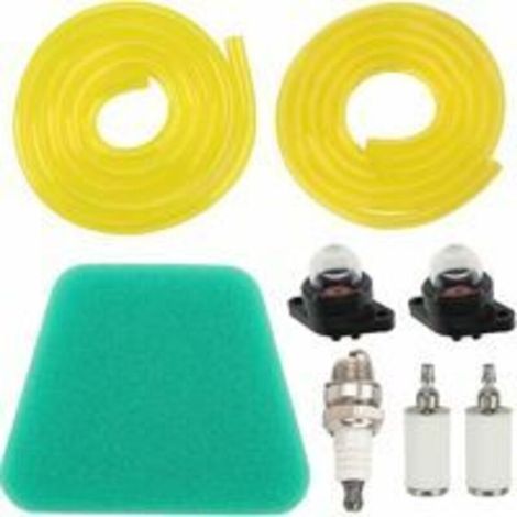Sabir Amorceur Ampoule Filtre À Air Tuyau De Carburant Filtre À Carburant Bougie D'Allumage Pour Poulan Pour Tronçonneuse Craftman, Remplace 530071835 188-513-1 530037793 530069216 530069247 530095646