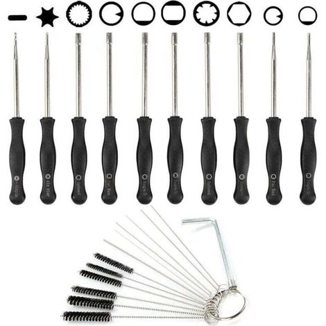 Outil De Réglage Carburateur Aiguille Nettoyage Brosse Pour Moteur 2 Temps Tondeuse