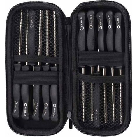 Outil De Réglage Carburateur - Pour Moteurs 2 Temps - Compatible Tronçonneuses Et Débroussailleuses - Lot De 12 Pièces