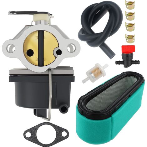 Applicable Applicable Carburateur Avec Joint Et Filtre À Essence Pour Moteur Tecumseh 640065, 640065a Ohv 110, Ohv 115, Ohv 120, Ohv 125, Ohv 130, Ovh 135, Ov358ea Tondeuse À Gazon