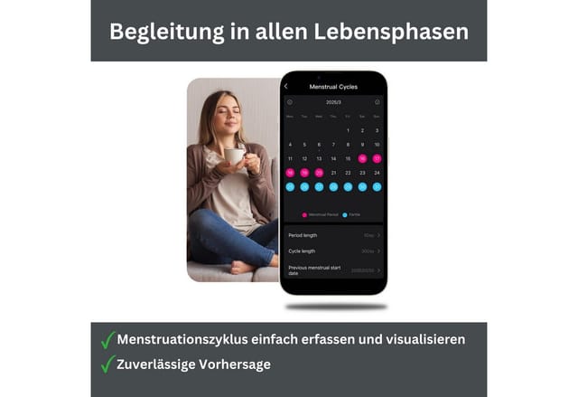 imiki Smart Ring Ring 2, Herzfrequenzmessung &Aktivitätstracking