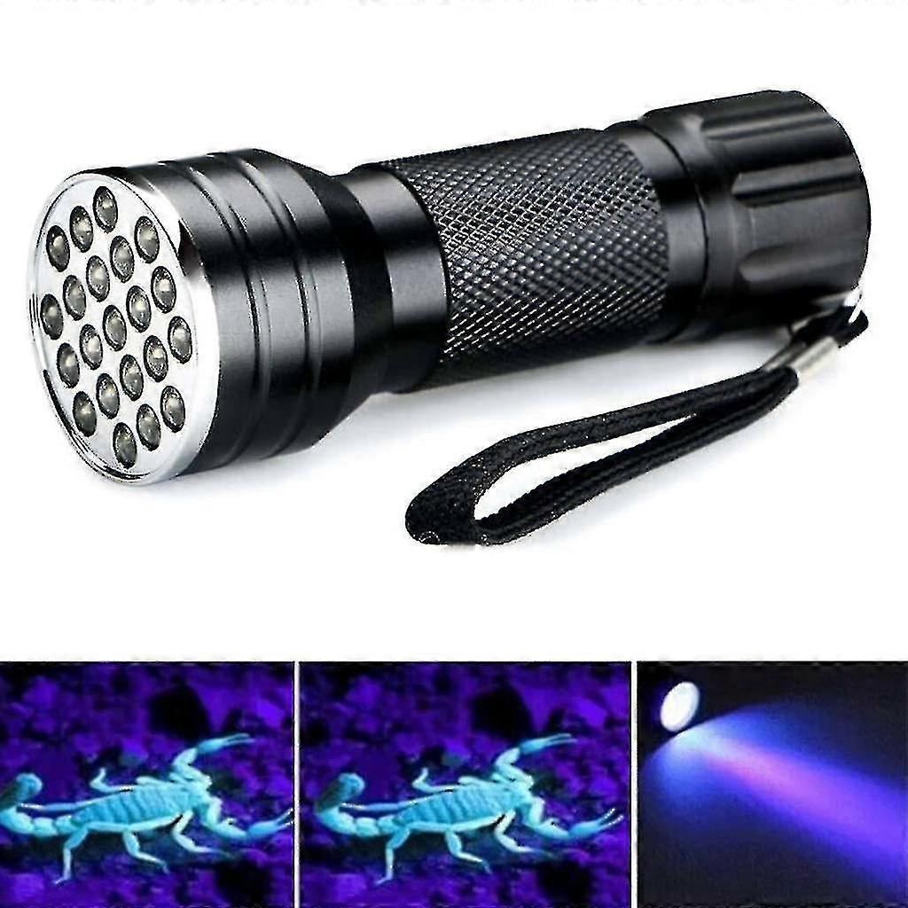 Uv-schwarzlicht-taschenlampe, Lampe Mit 21 Leds, Hohe Leuchtkraft