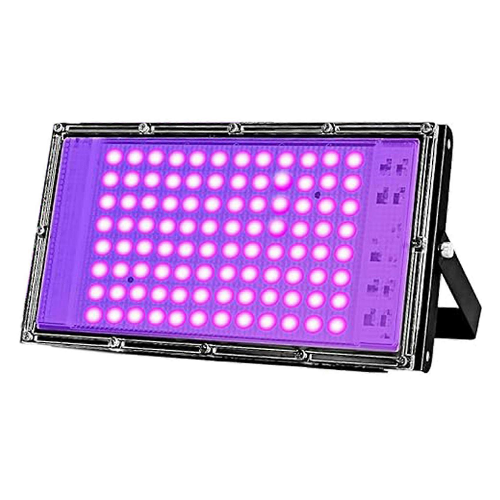 100-w-uv-led-reflektor (395 Nm), Keimtötende Aushärtungslampe Für Den Außeneinsatz, Eu-stecker, Schwarz