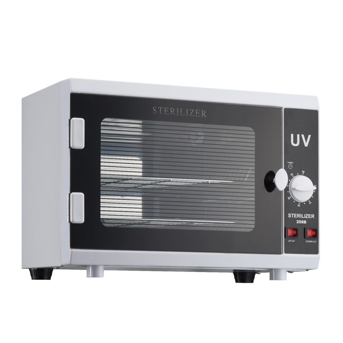 Uv-sterilisator 12 L, Duoku, Sterilisationsschrank, Druckknopfsteuerung, 185 Nm Wellenlänge, Glastür
