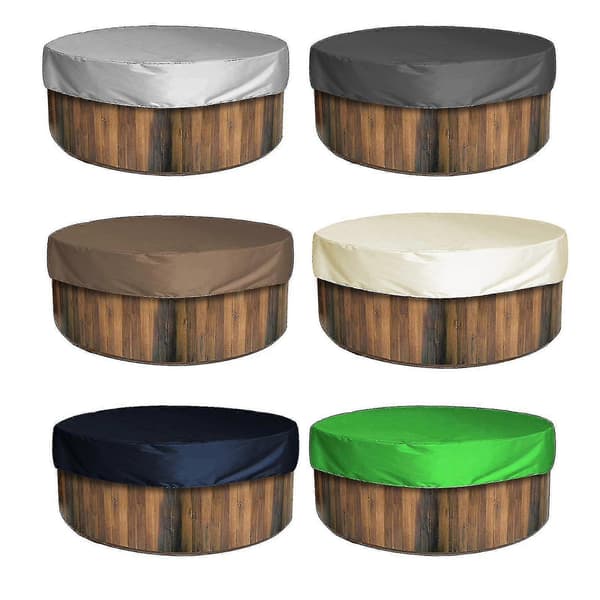 Wasserdichte Und Uv-beständige Badewannenabdeckung Für Whirlpools/hot Tubs, Gartenmöbel, Farbe: Grau.
