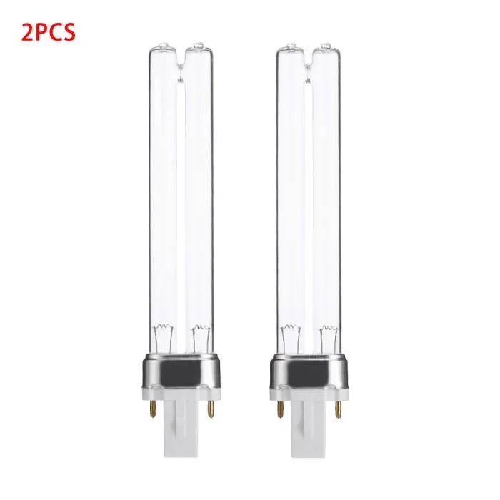 2 X 9w G23 Keimtötende Uv-lampen Mit Ersatzsockel Für Aquariensterilisator