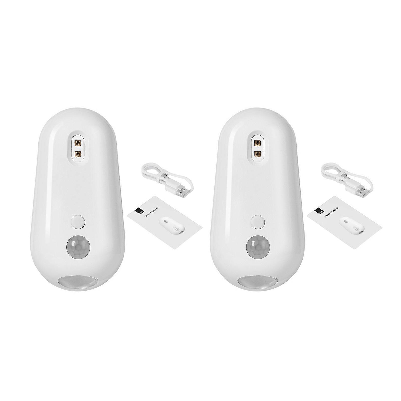 Toilettenleuchte Mit Sensor, Uv-sterilisation, Wiederaufladbar, Usb-c, Sanftem Nachtlicht Und Klebefläche Zur Verwendung Im Badezimmer.