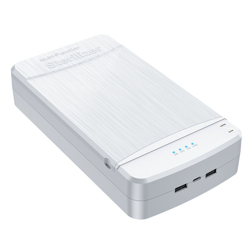 Multifunktionale Uv-sterilisationsbox Mit Zwei Usb-ladeanschlüssen Zum Schnellladen.