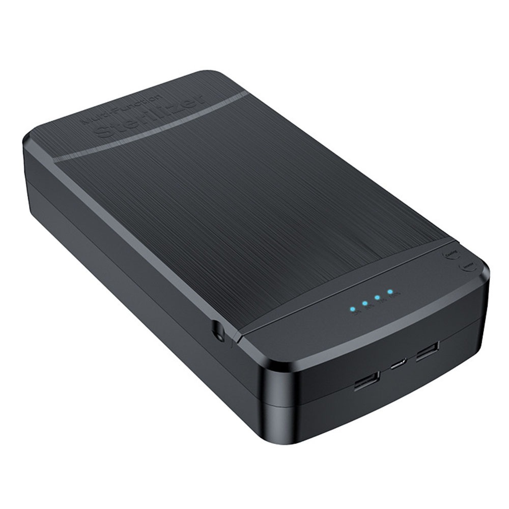 Multifunktionale Uv-sterilisationsbox Mit Zwei Usb-anschlüssen Zum Laden Von Handys Und Kleinen Gegenständen.